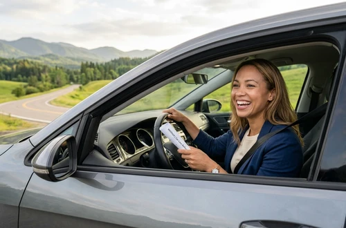 Customer getting answers about their car loan